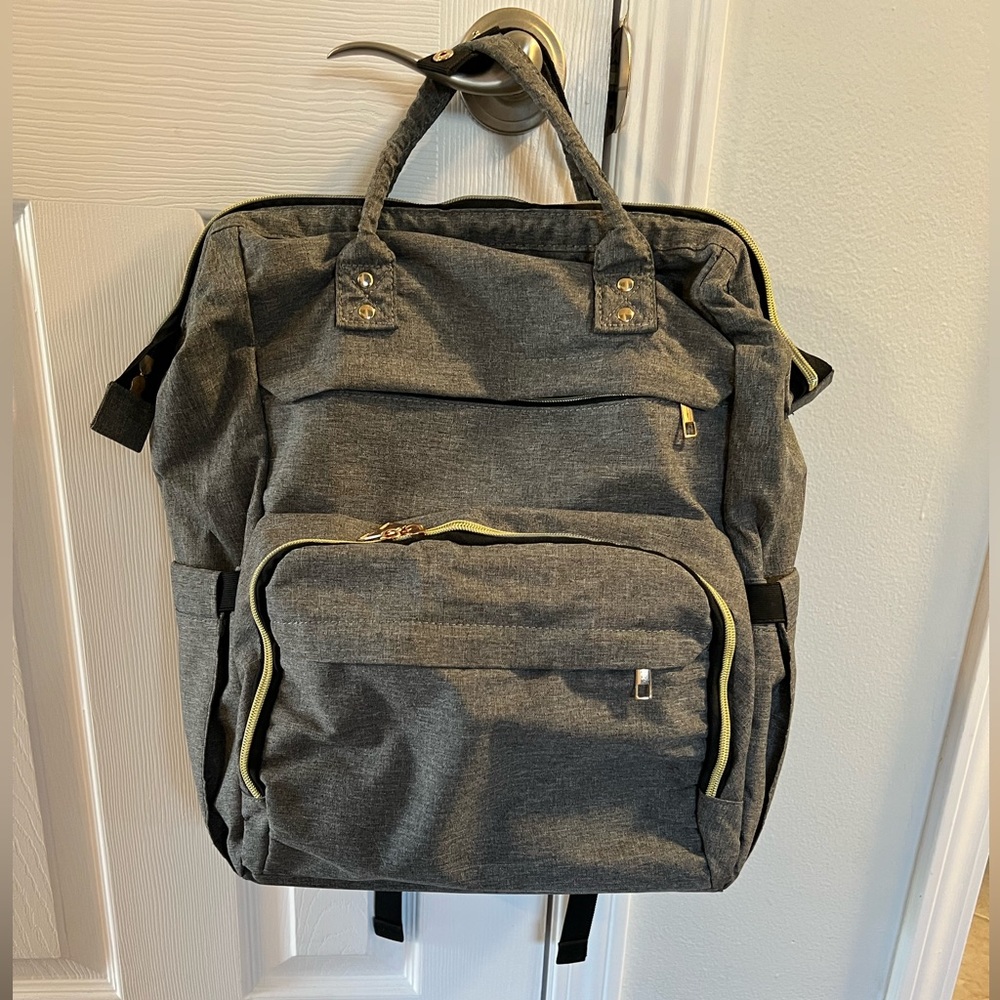 Grey backpack